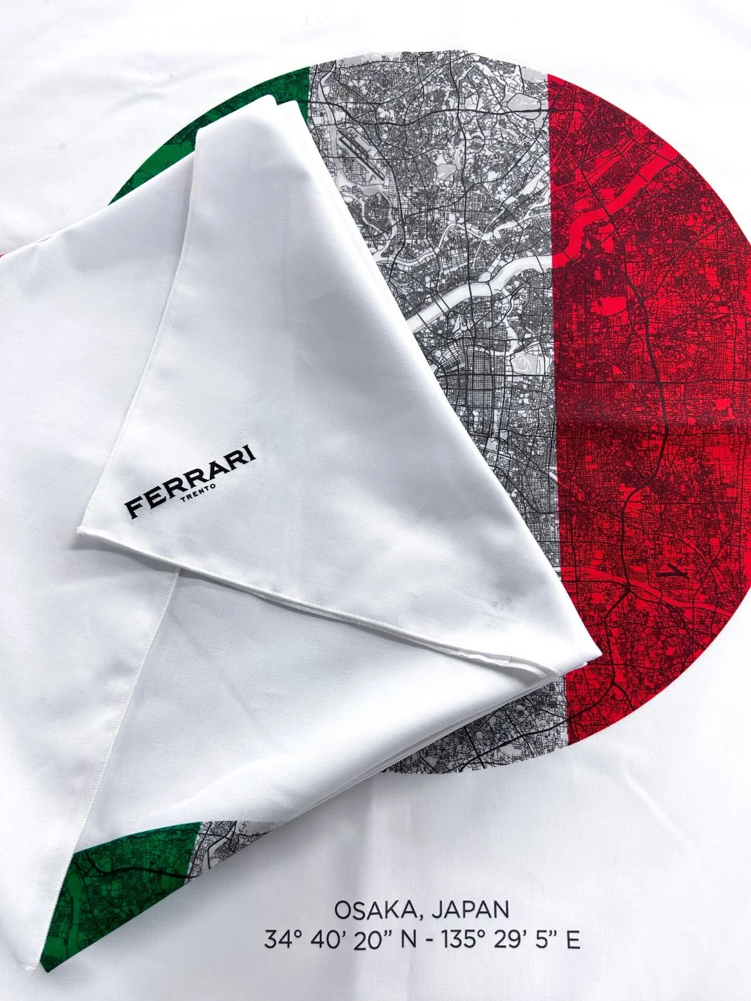 furoshiki Ferrari Trento in cotone per merchandising personalizzato