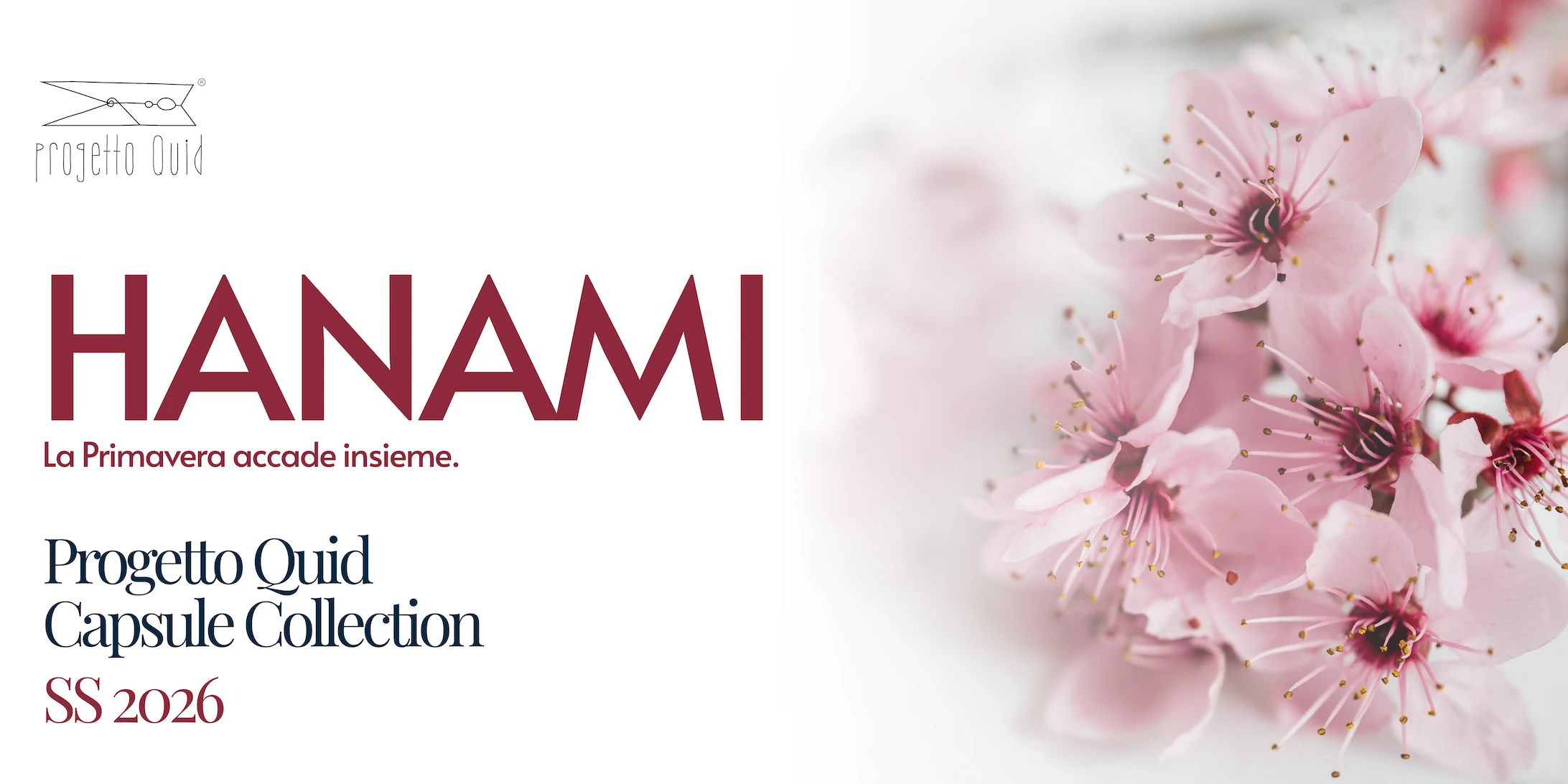 Hanami: la nuova capsule collection primavera estate 2026 di Progetto Quid